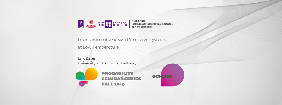 Localization of Gaussian Disordered Systems at Low Temperature