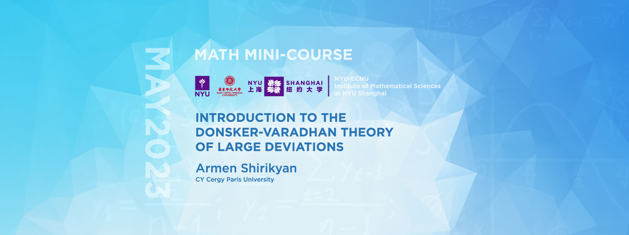 Introduction to the Donsker-Varadhan Theory of Large Deviations (Course I) 