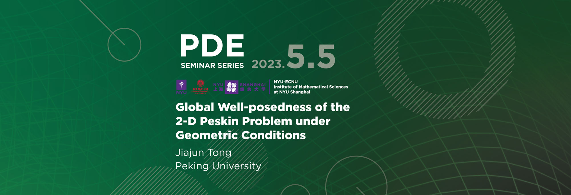 Global Well-Posedness of the 2-D Peskin Problem under Geometric Conditions