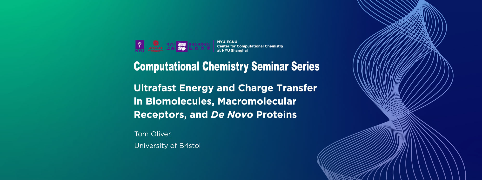 Ultrafast Energy and Charge Transfer in Biomolecules, Macromolecular Receptors, and De Novo Proteins