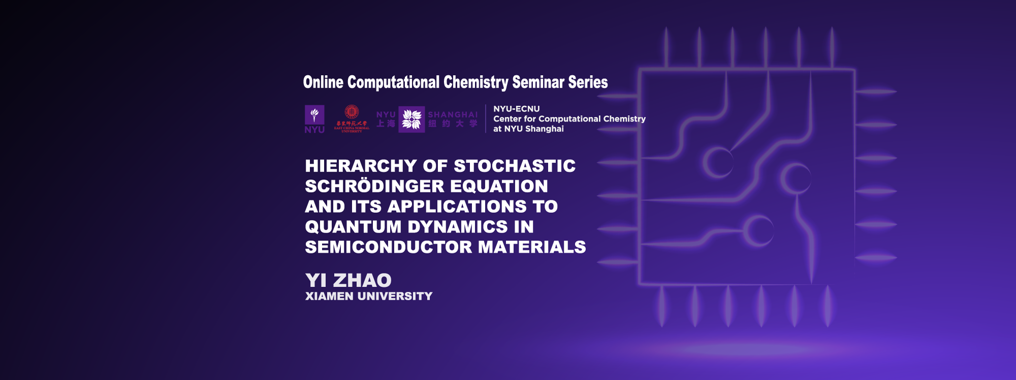 Hierarchy of Stochastic Schrödinger Equation and its Applications to Quantum Dynamics in Semiconductor Materials