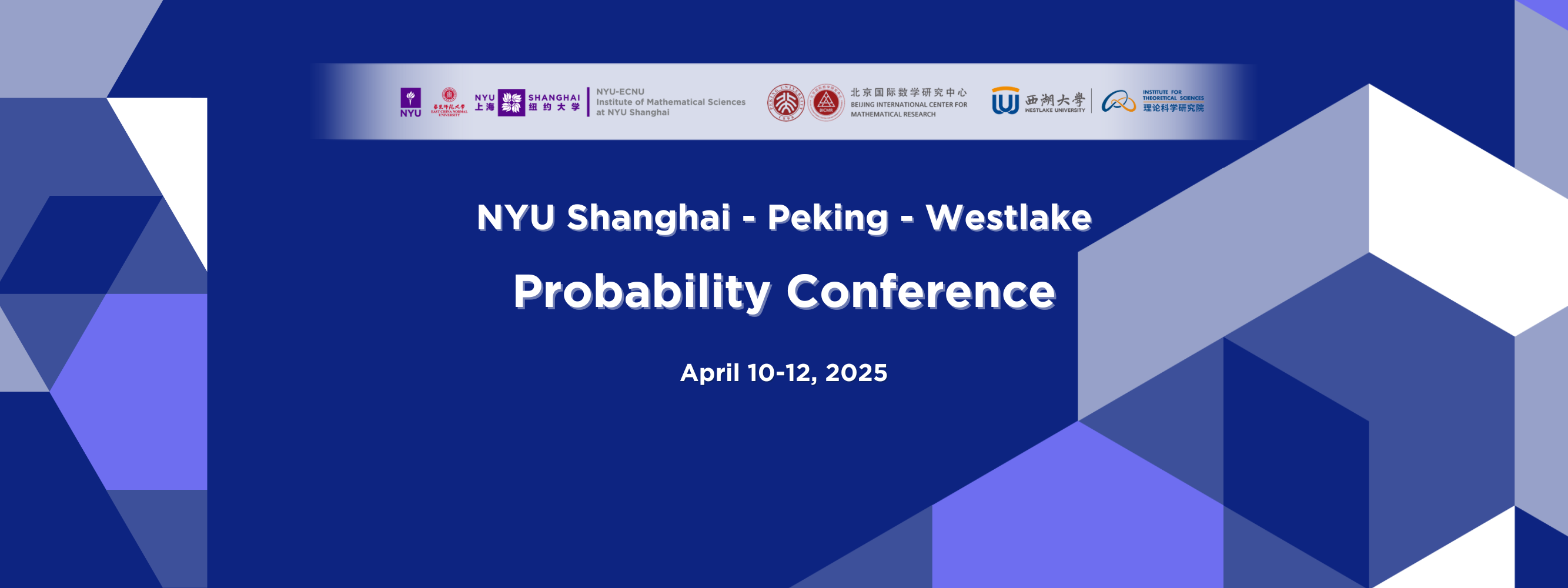 NYU Shanghai - Peking - Westlake Probability Conference
