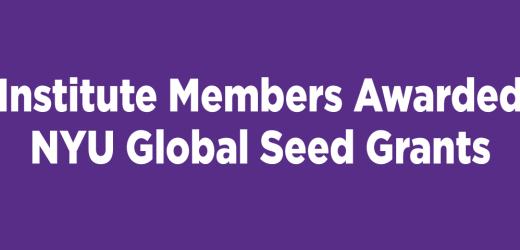 Institute Members Awarded NYU Global Seed Grants