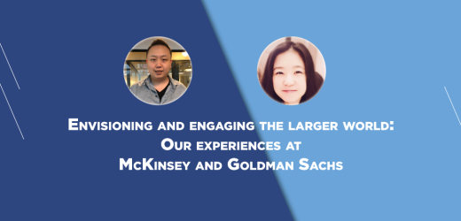 Envisioning and Engaging the Larger World: Our Experiences at McKinsey and Goldman Sachs